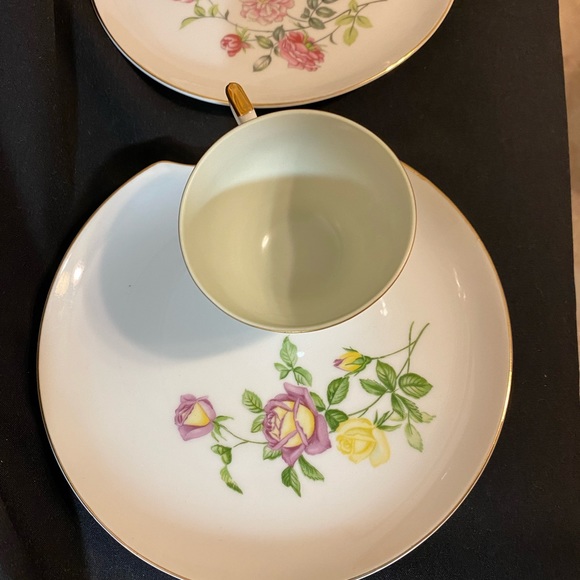 vintage LeftonChina Hand painted Cup and snack sets - Picture 7 of 8